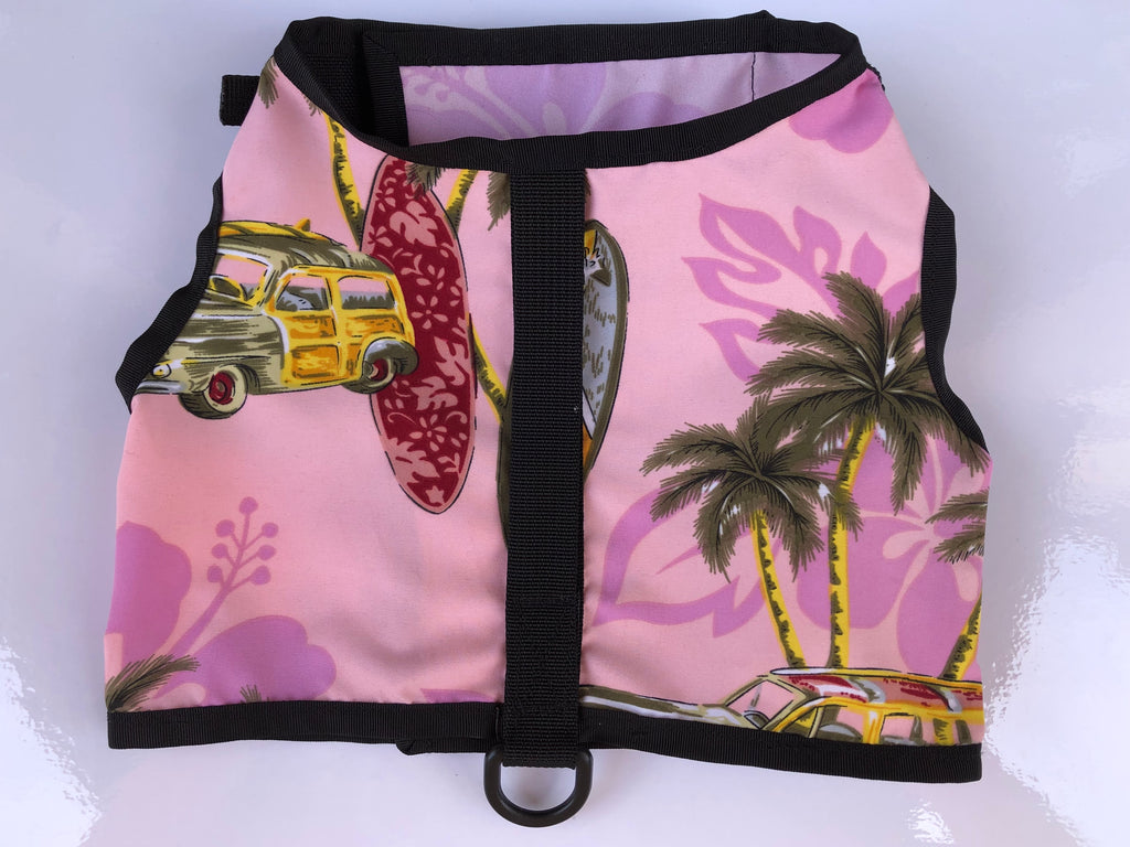 harness - pink island surf also AVAILABLE in a NEW RED ISLAND PATTERN. Call for TEXT PHOTO