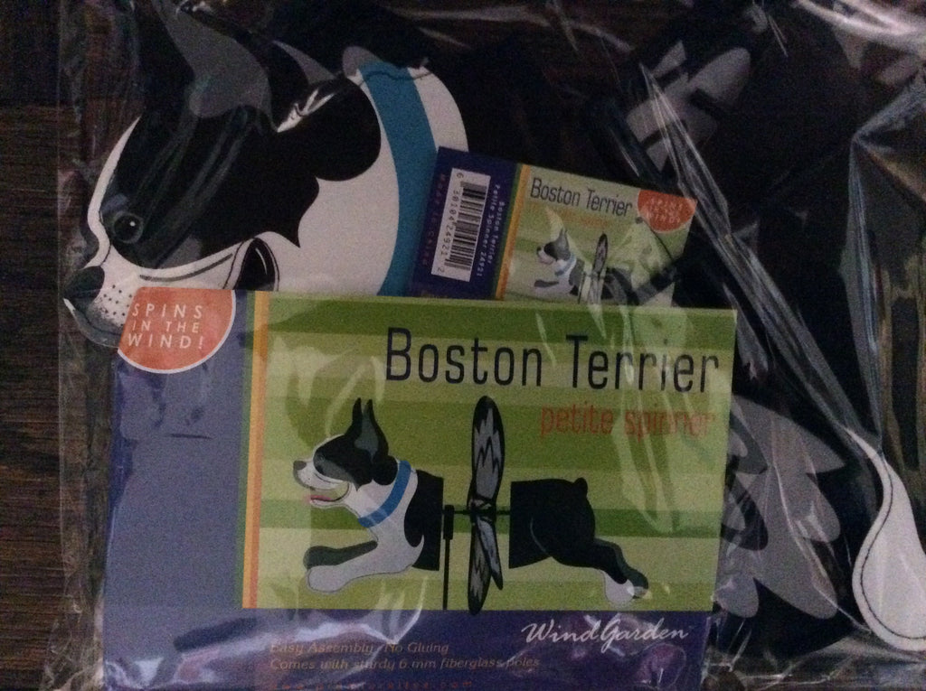Flag/wind spinners - Boston Terrier