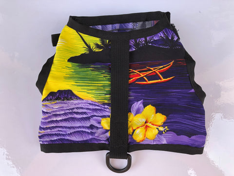 harness - purple island...  also available in a NEW RED ISLAND pattern. (Call for TEXT photo)  714)402-7327